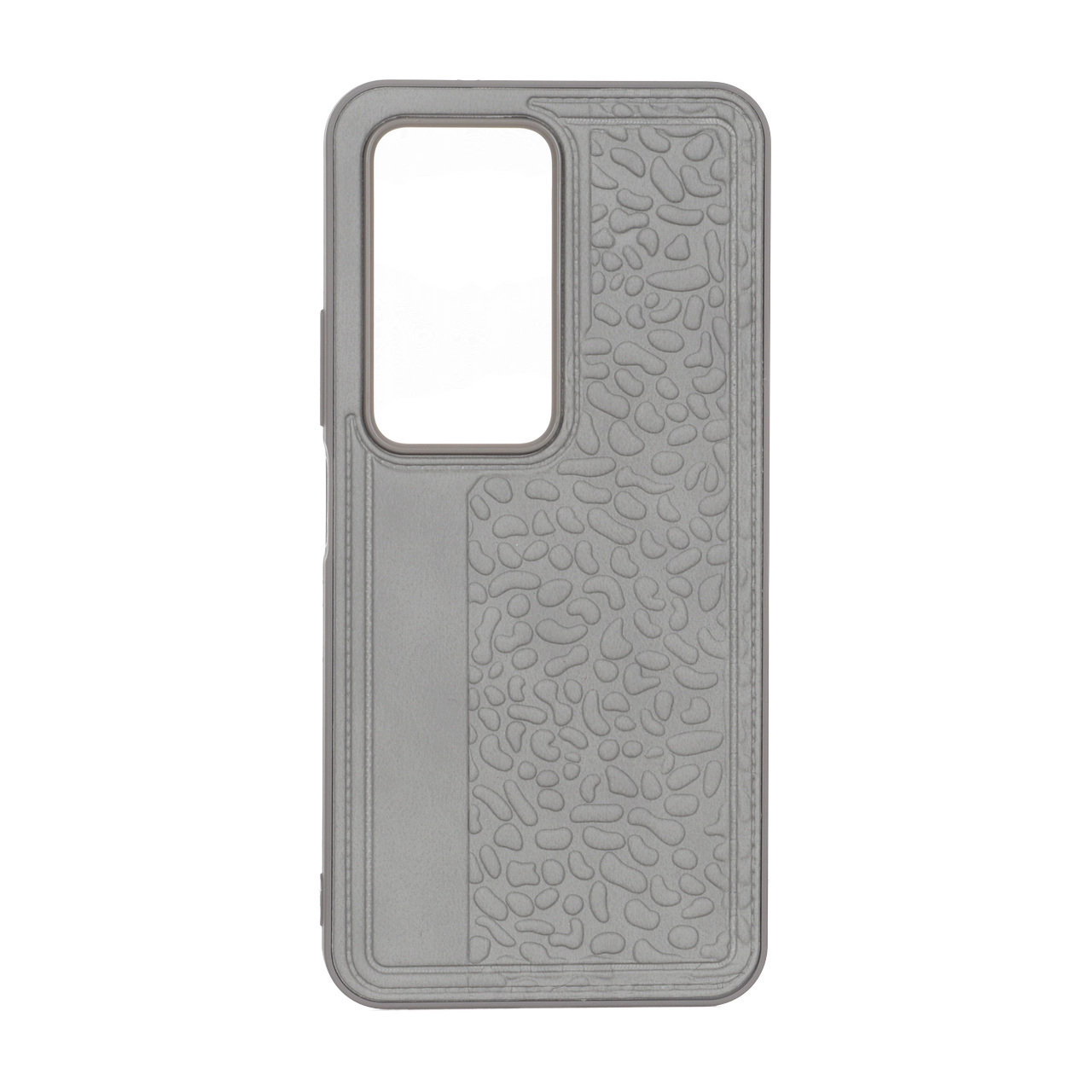 قاب طرح چرم سنگی Xiaomi Redmi 15 4G - طوسی